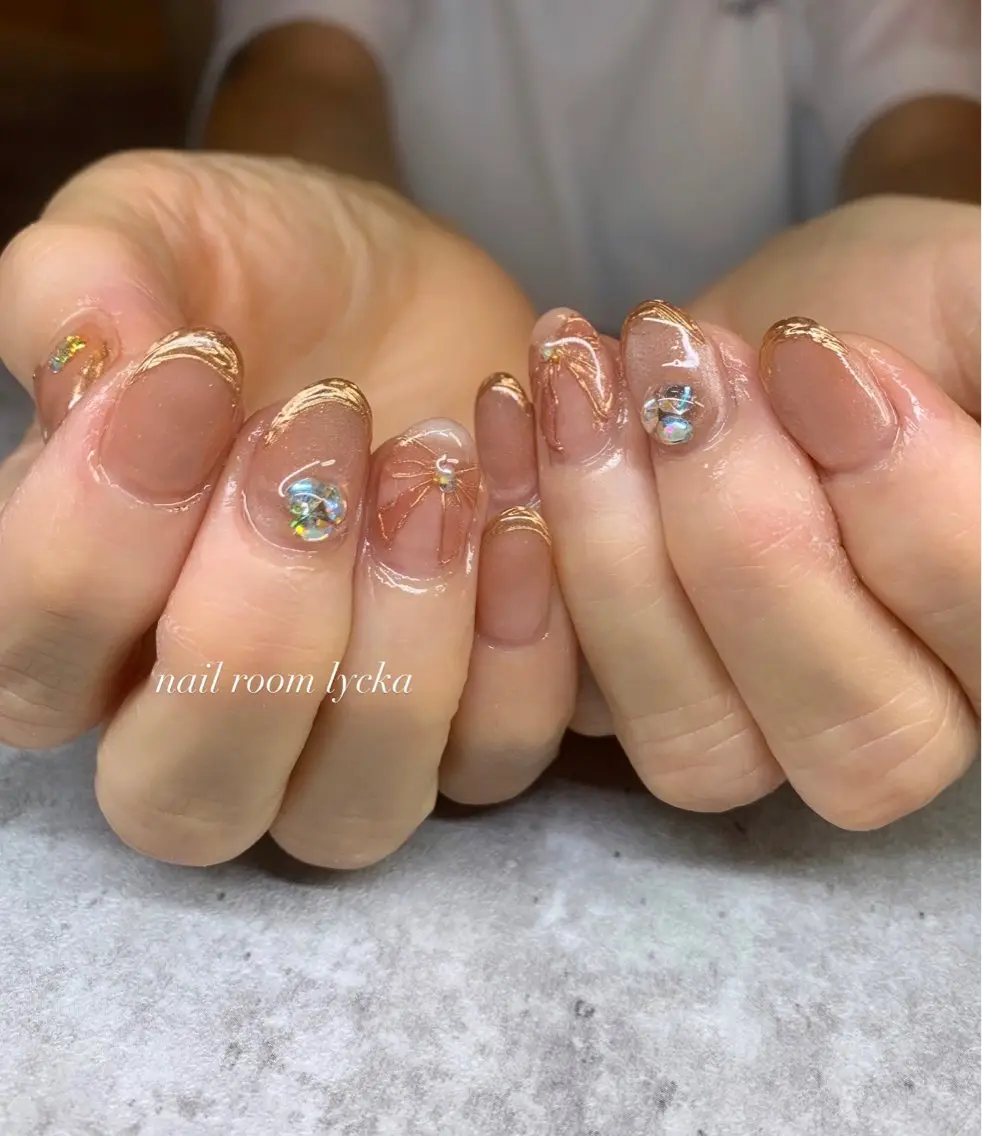 ネイル ネイルルームリッカ 𝐦𝐚𝐲𝐮のネイルデザイン