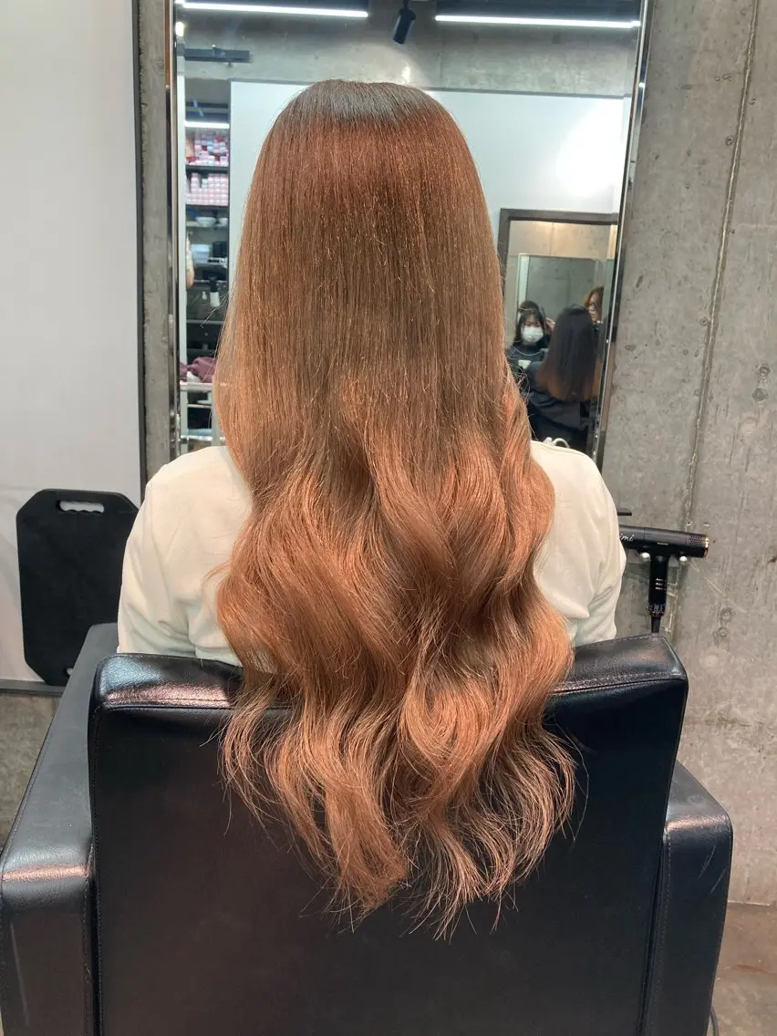 ロング カラー エクステ ✨最安値✨エクステ カラー🌼つきな🌼のヘアスタイル