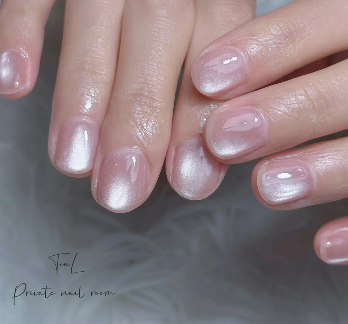 ネイル マグネットネイル ハンドネイル TeaL nailのネイルデザイン