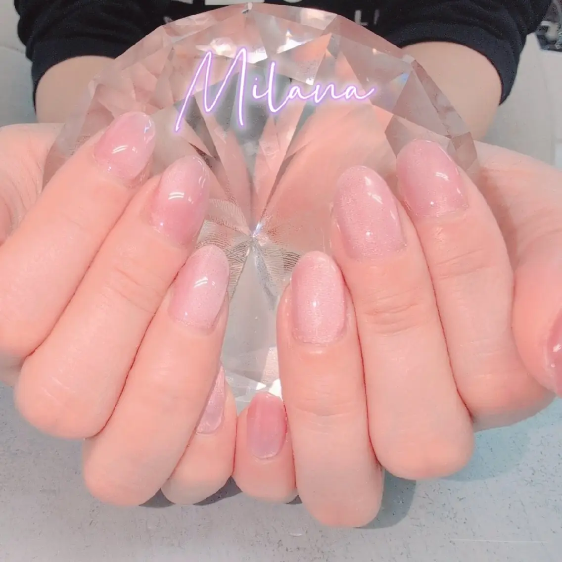 ネイル マグネットネイル ワンカラーネイル ハンドネイル Milana 川瀬のネイルデザイン