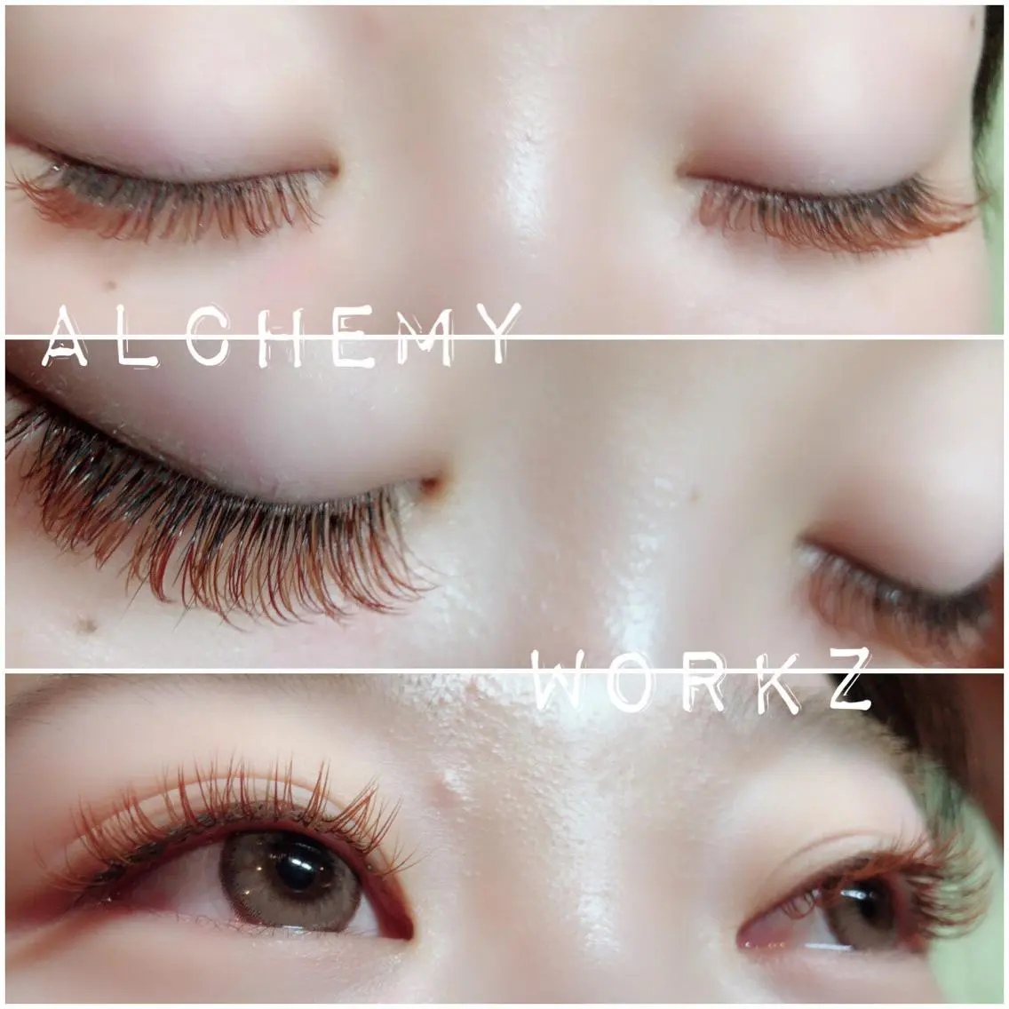 マツエク・マツパ 付け放題 カラーマツエク alchemy workzのマツエク・マツパデザイン