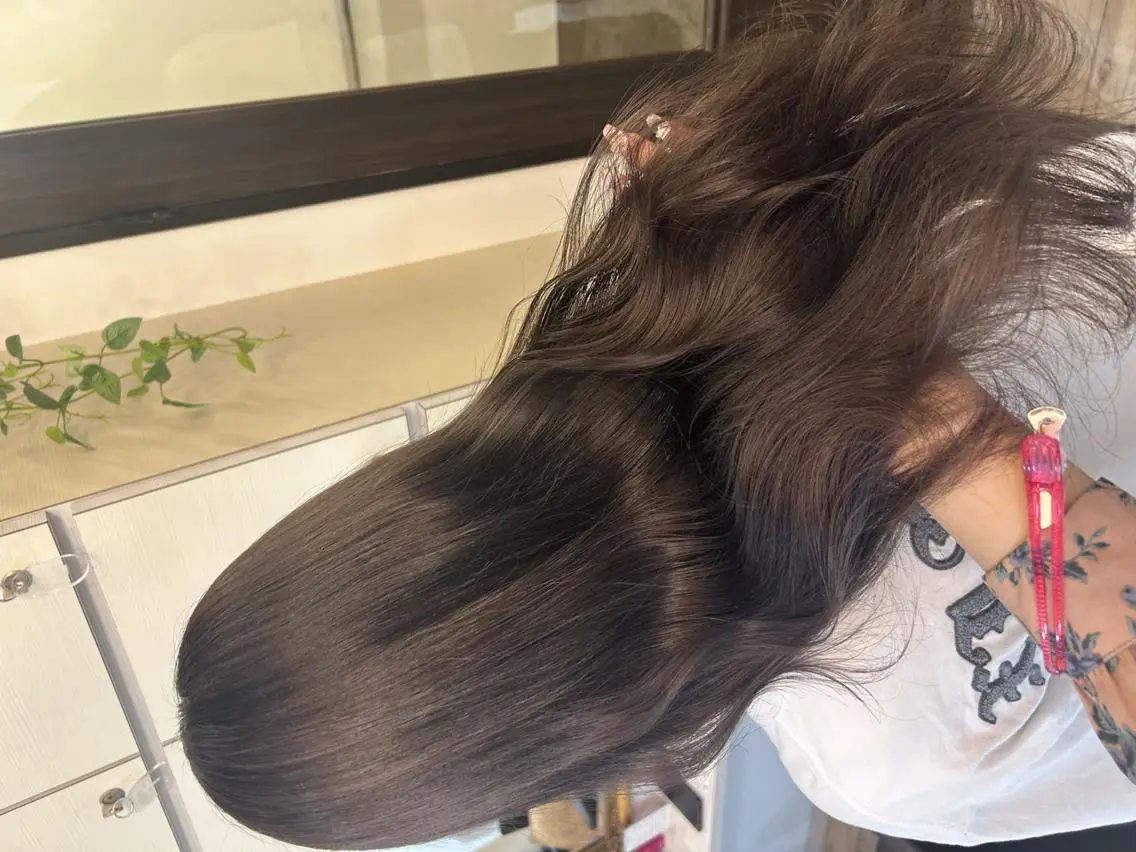 ロング カラー ヘアアレンジ 🦄🫧透明感 絹髪特化🫧🍓のヘアスタイル