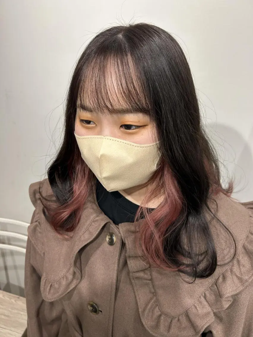 髪質改善*カット+前髪・顔まわり縮毛矯正の写真