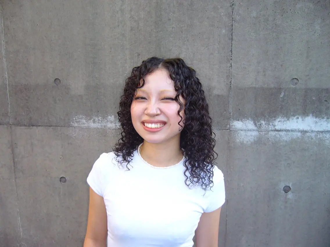 パーマ 縮毛矯正 パーマ 本村 結咲のヘアスタイル