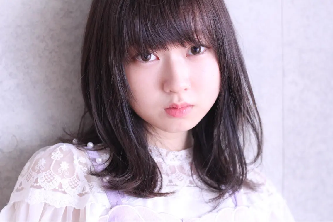 セミロング カラー 鈴木 悠史のヘアスタイル