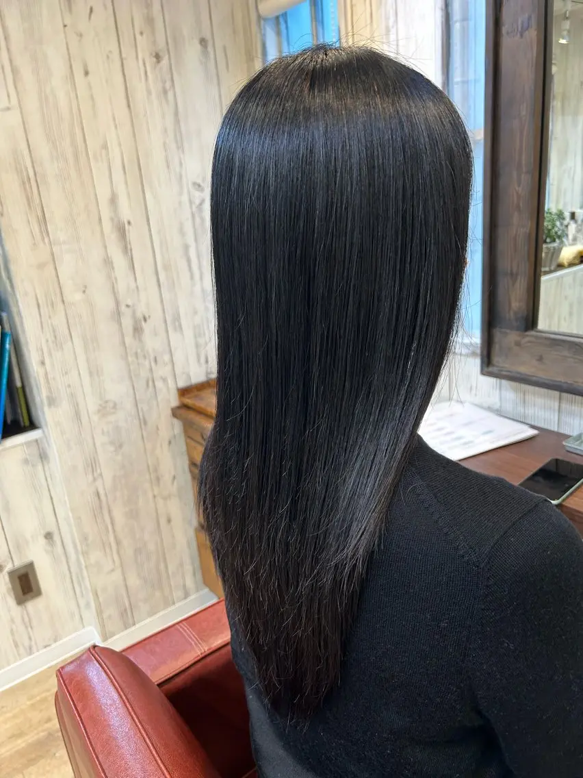 ロング 髪質改善 カット 縮毛矯正 トリートメント 伊藤 みきのヘアスタイル