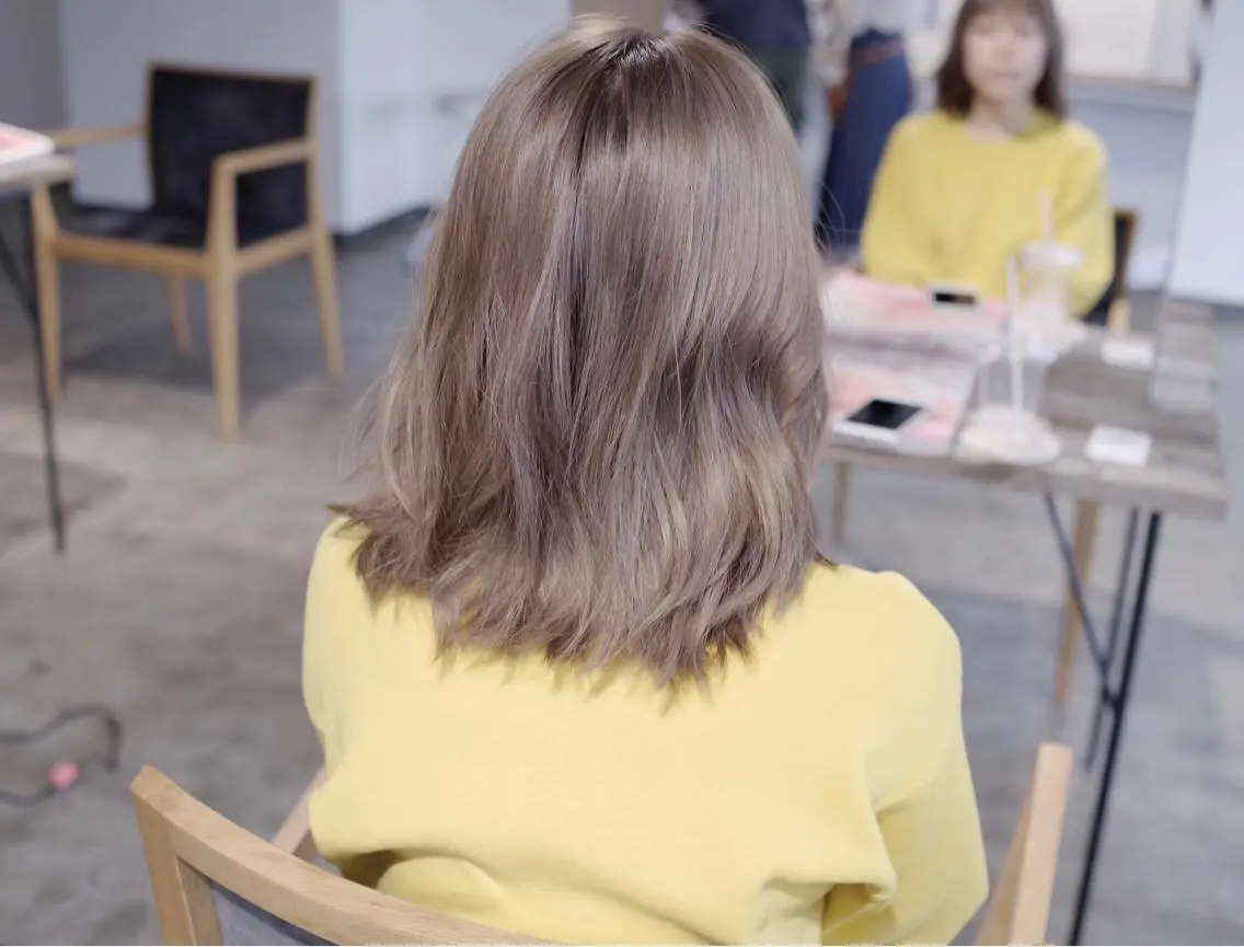 ミディアム カラー ヘアアレンジ クセ毛お悩みの方 四宮桂佑のヘアスタイル