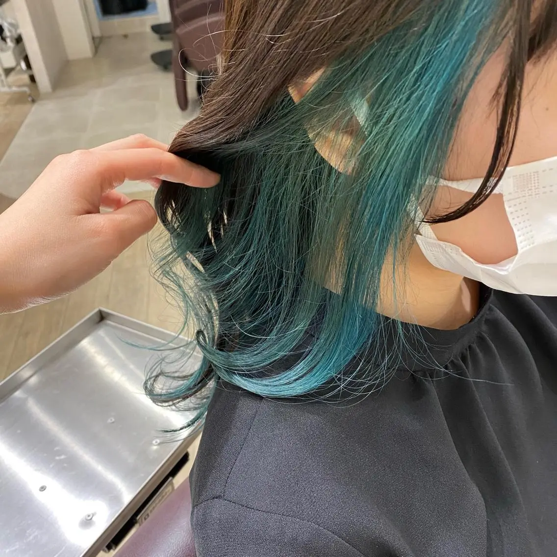 セミロング カラー equal銀座 黒田💚のヘアスタイル