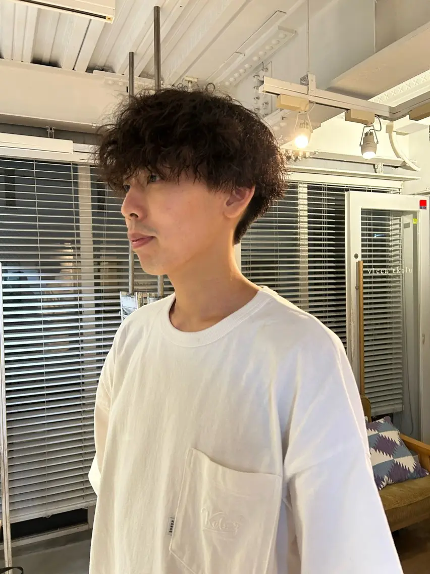 パーマ メンズ 京谷 宥のヘアスタイル