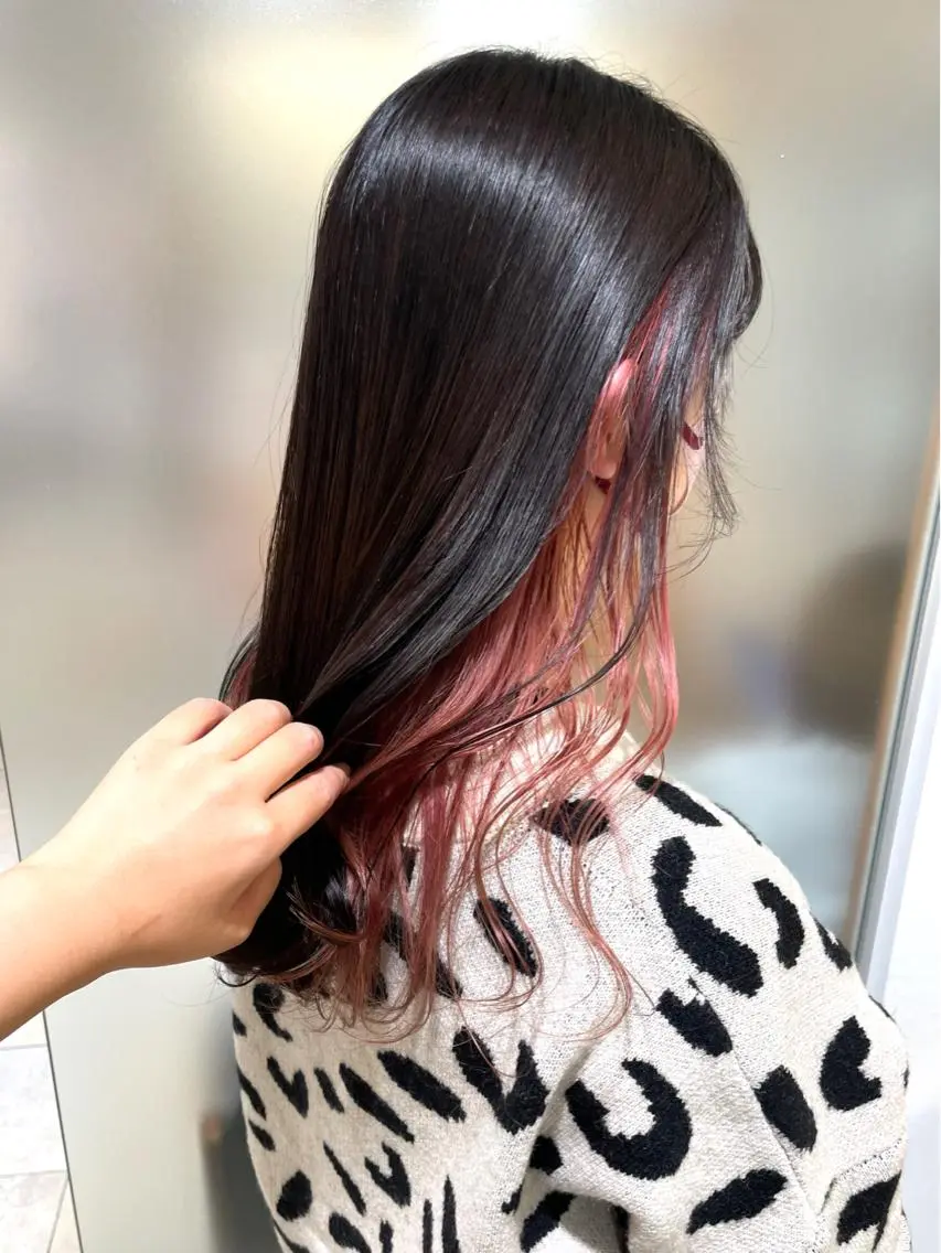 🍒 インナーカラーor イヤリングカラー 🍒 ブリーチ込の写真