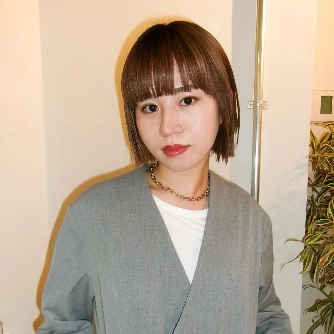 ショート カラー メンズ ブラウンカラー 透明感カラー マツウラ サキミのヘアスタイル