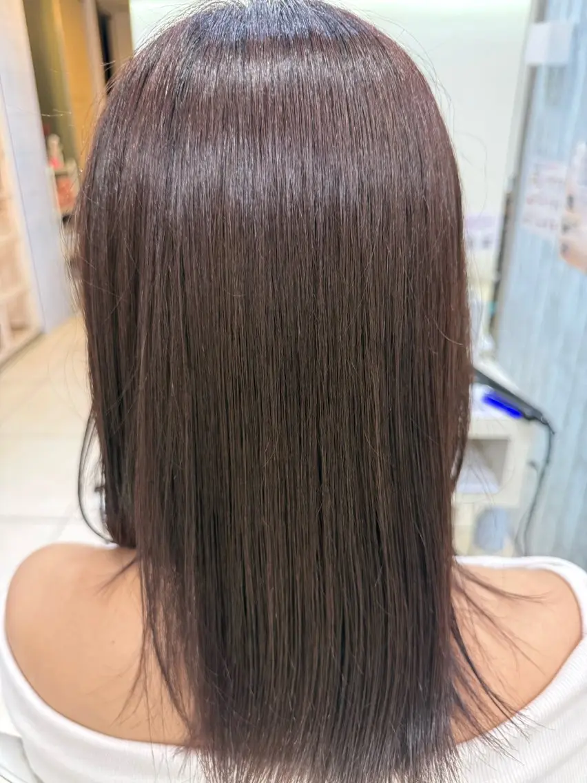 カラー ヘアカラー トリートメント [髪質改善カラー] 光^._.^のヘアスタイル