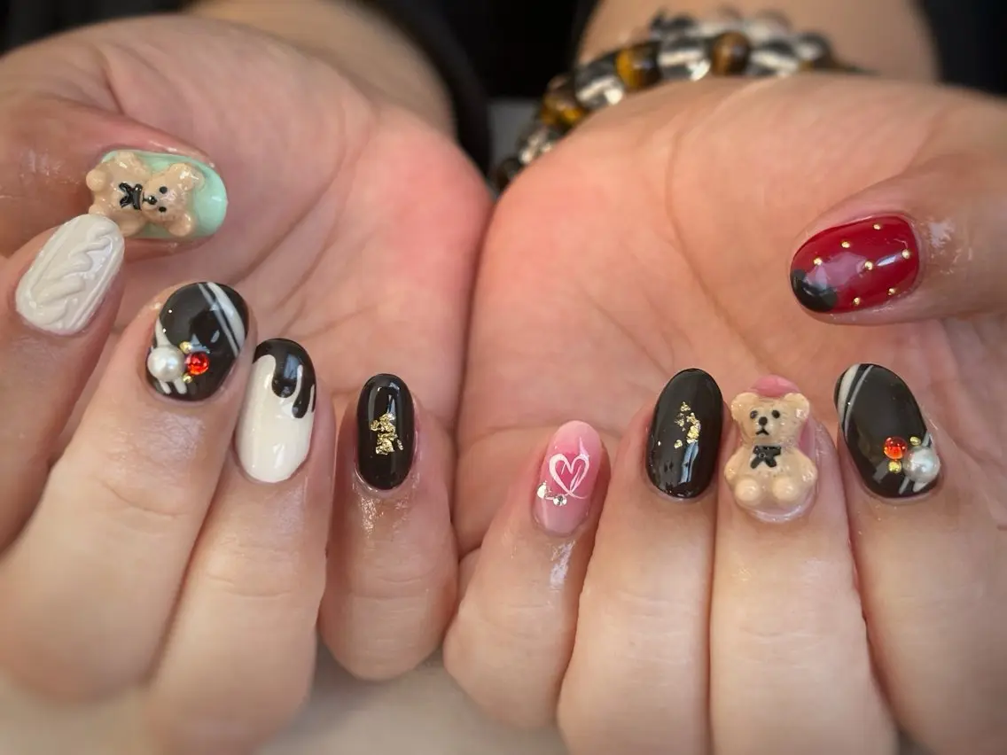 ネイル バレンタイン ハンドネイル nail ayacaのネイルデザイン