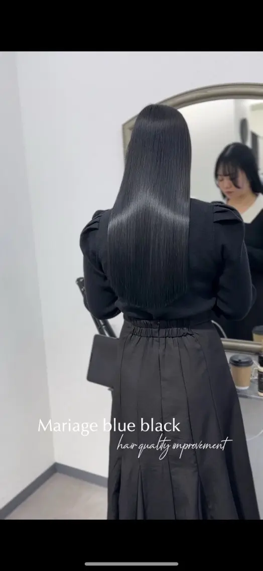 ロング カラー タッセルボブ髪質改善 縮毛矯正/ヒロキのヘアスタイル