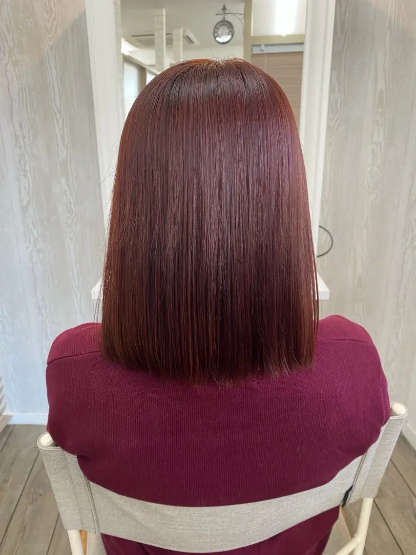 ミディアム ヘアカラー トリートメント THETAふじみ野 野宮のヘアスタイル