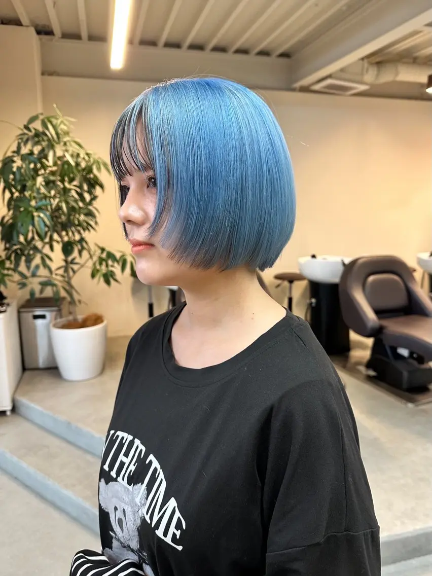 ショート カラー ハイトーン×似合わせ 🌱中川慎之介のヘアスタイル