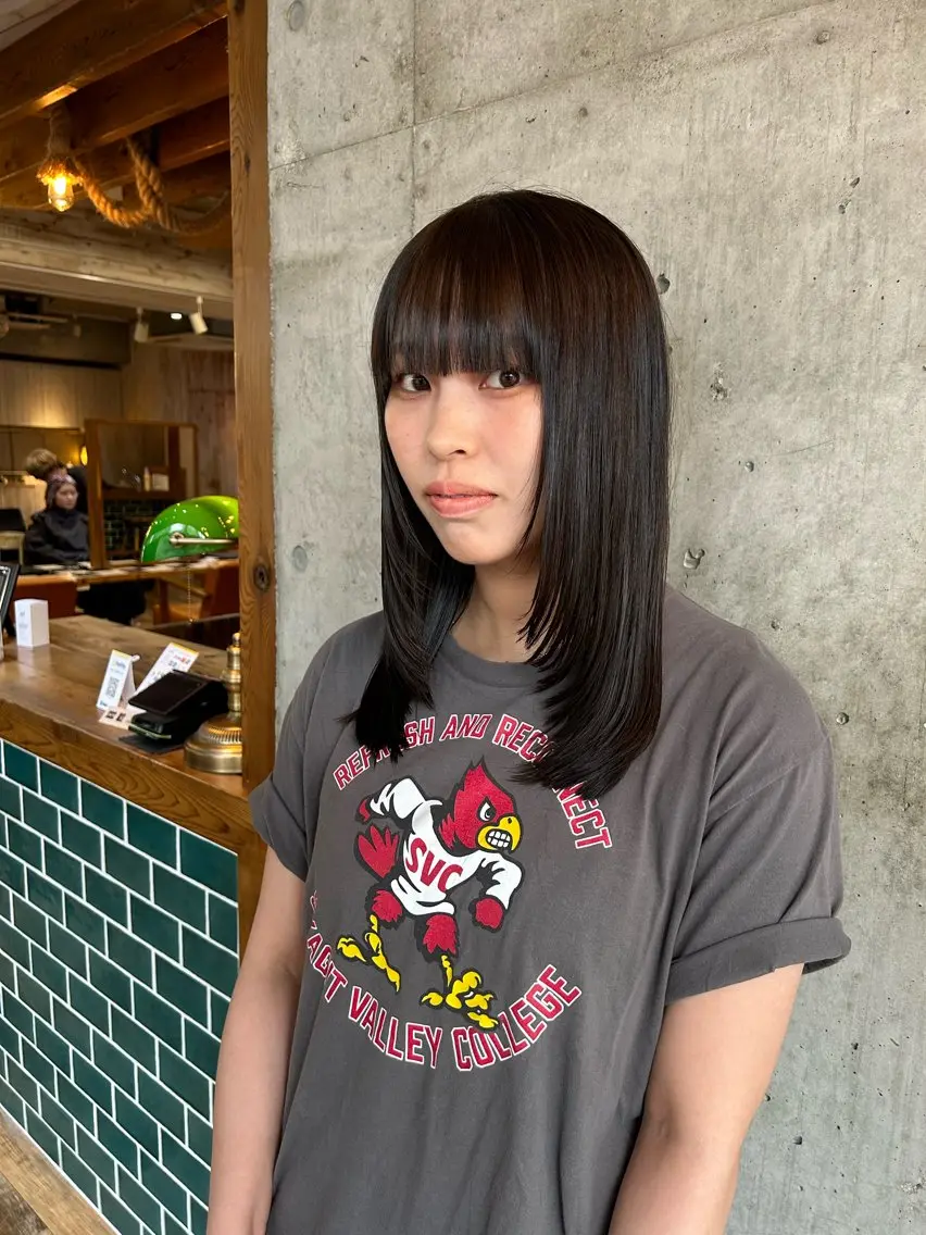 ロング カラー カット ヘアカラー トリートメント 🎨デザイン🥇 美髪・艶髪 日暮千敬のヘアスタイル