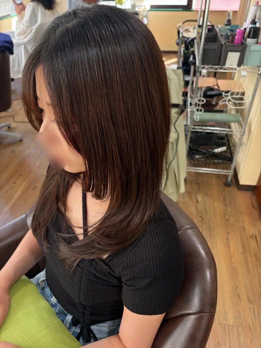 ロング カット . kanokoのヘアスタイル