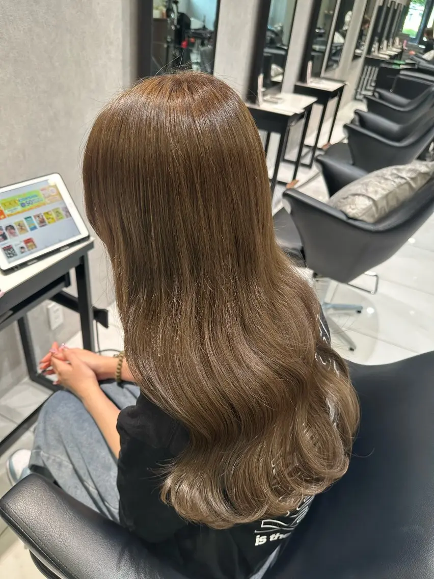 【学割U24】透明感カラー+髪質改善トリートメント🎀の写真
