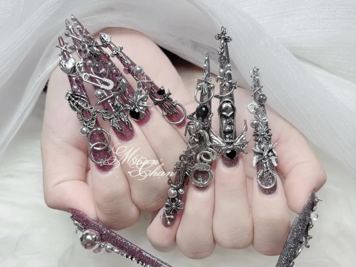 ネイル 成人式 大理石ネイル(マーブル) リボン 夏ネイル ネイルチップ ハンドネイル ハンドケア MIO🌸Nail スカルプ専門店のネイルデザイン