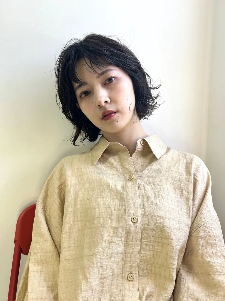 ショート パーマ ボブ baLon.fem/ 澤田 奈々子のヘアスタイル