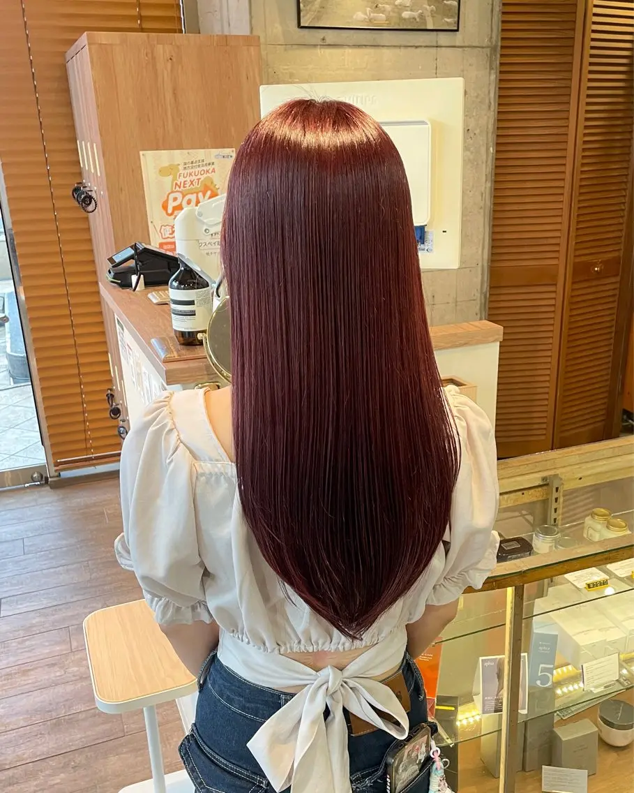 セミロング カラー 髪質改善 縮毛矯正 カット ヘアカラー ショート/ボブ/ メンズ/縮毛矯正のヘアスタイル