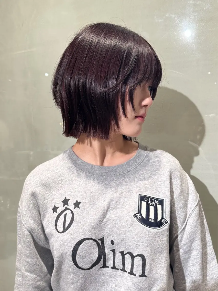 ショート ボブレイヤー ボブ レイヤーカット カット み うのヘアスタイル