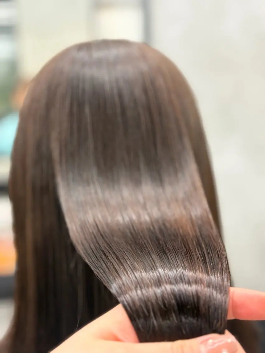 ロング カラー 髪質改善 縮毛矯正 トリートメント ヘアカラー 縮毛矯正 トリートメント すぐ巻ける縮毛矯正 🍀勝倉　麗のヘアスタイル