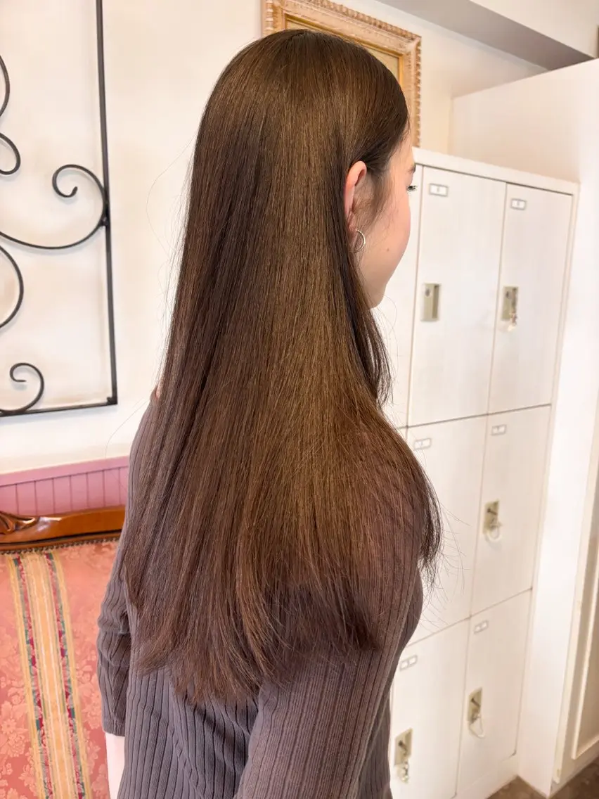 ロング カラー ヘアアレンジ メンズ カット トリートメント ヘアセット 表参道Lise おおいしおりのヘアスタイル