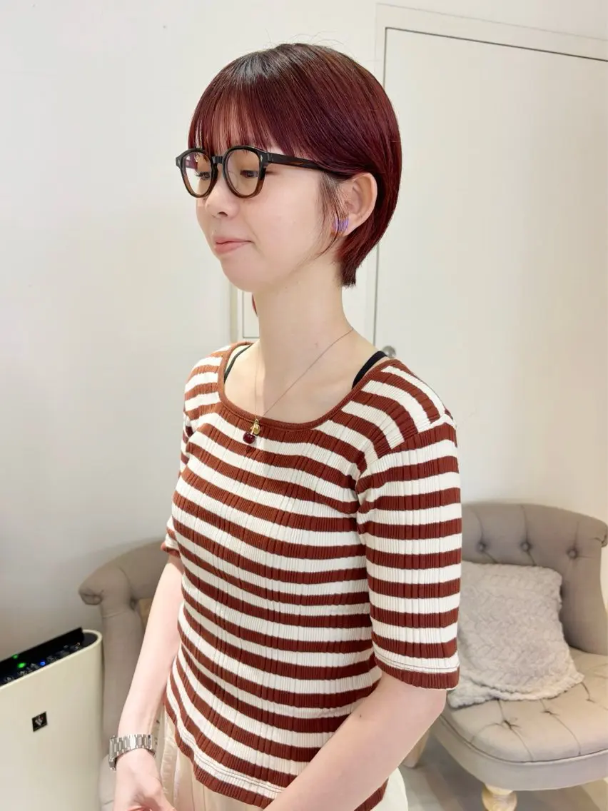 ショート カラー 齋藤 咲のヘアスタイル