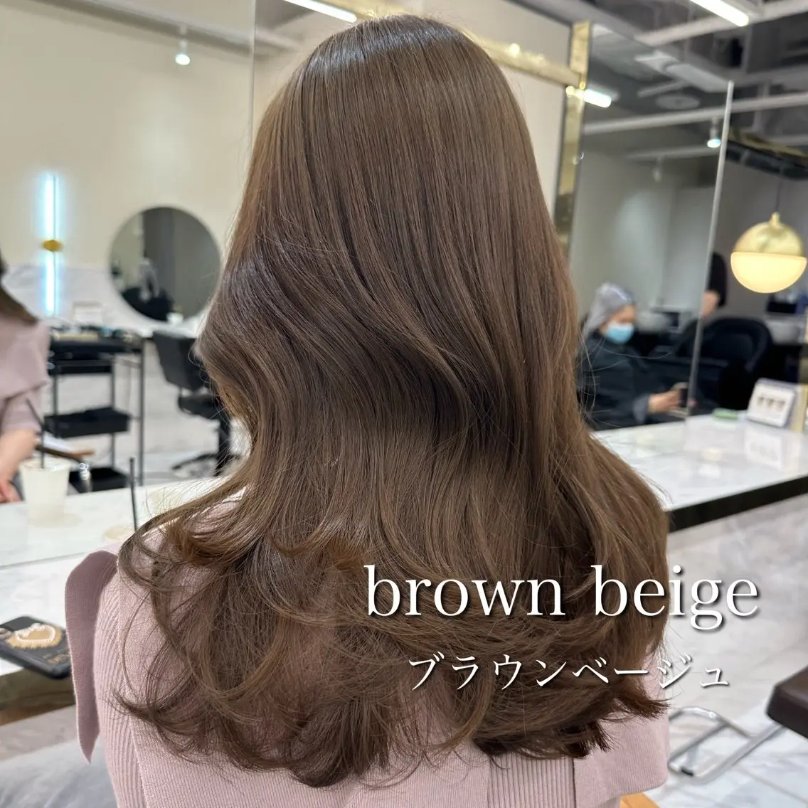 ミディアム ヘアカラー トリートメント 似合わせレイヤーカッ ト🩶瀧本美咲のヘアスタイル