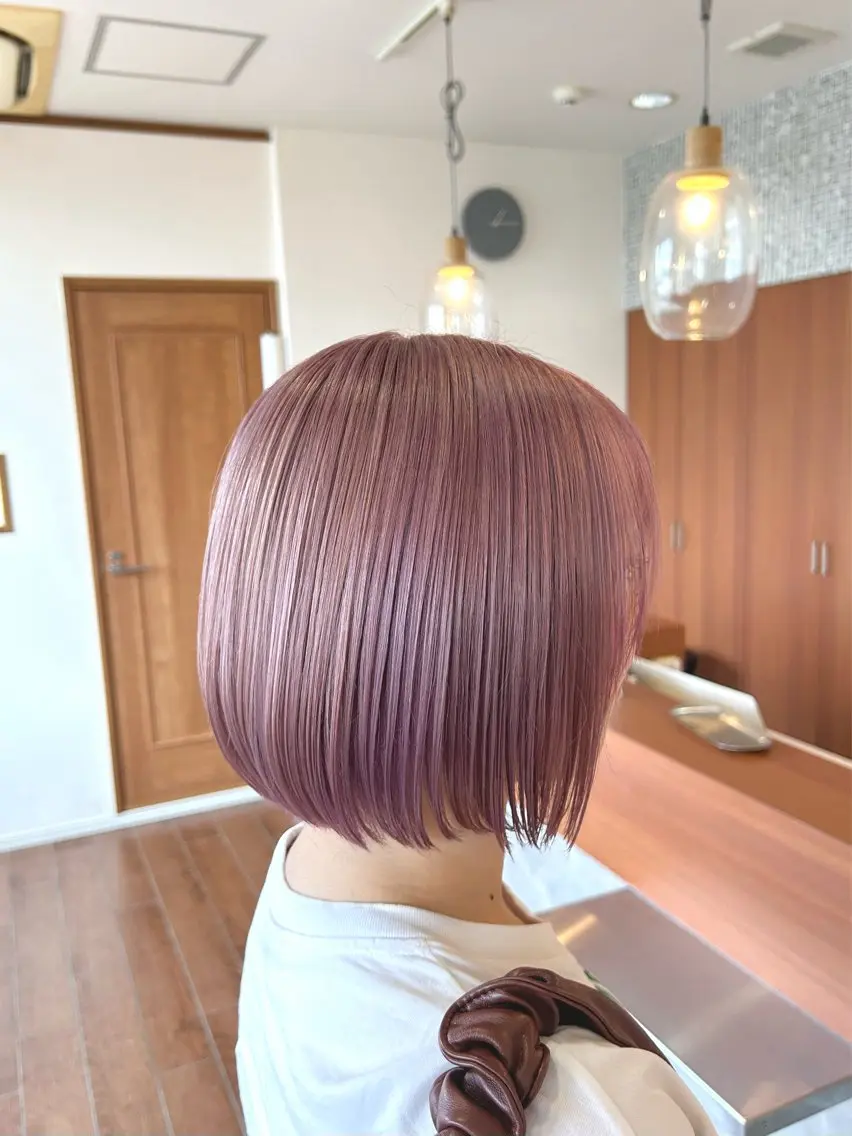 ミディアム ヘアカラー トップスタイリスト 林すずかのヘアスタイル