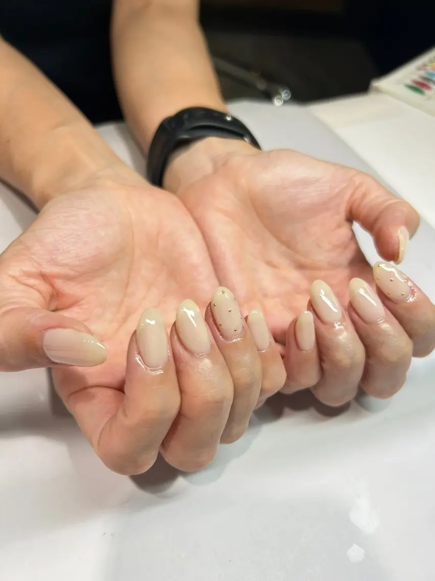 ネイル ジェルネイル シンプルネイル Jr.ネイリスト 𝐢𝐫𝐨𝐡𝐚のネイルデザイン