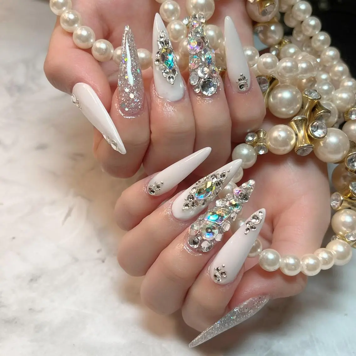 ネイル ロングネイル スカルプネイル スカルプ専門店 Feelのネイルデザイン