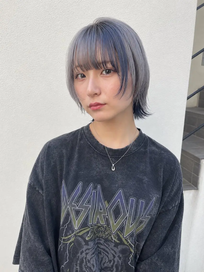ミディアム カラー 〽️magico/ ウルフDaiki〽️のヘアスタイル