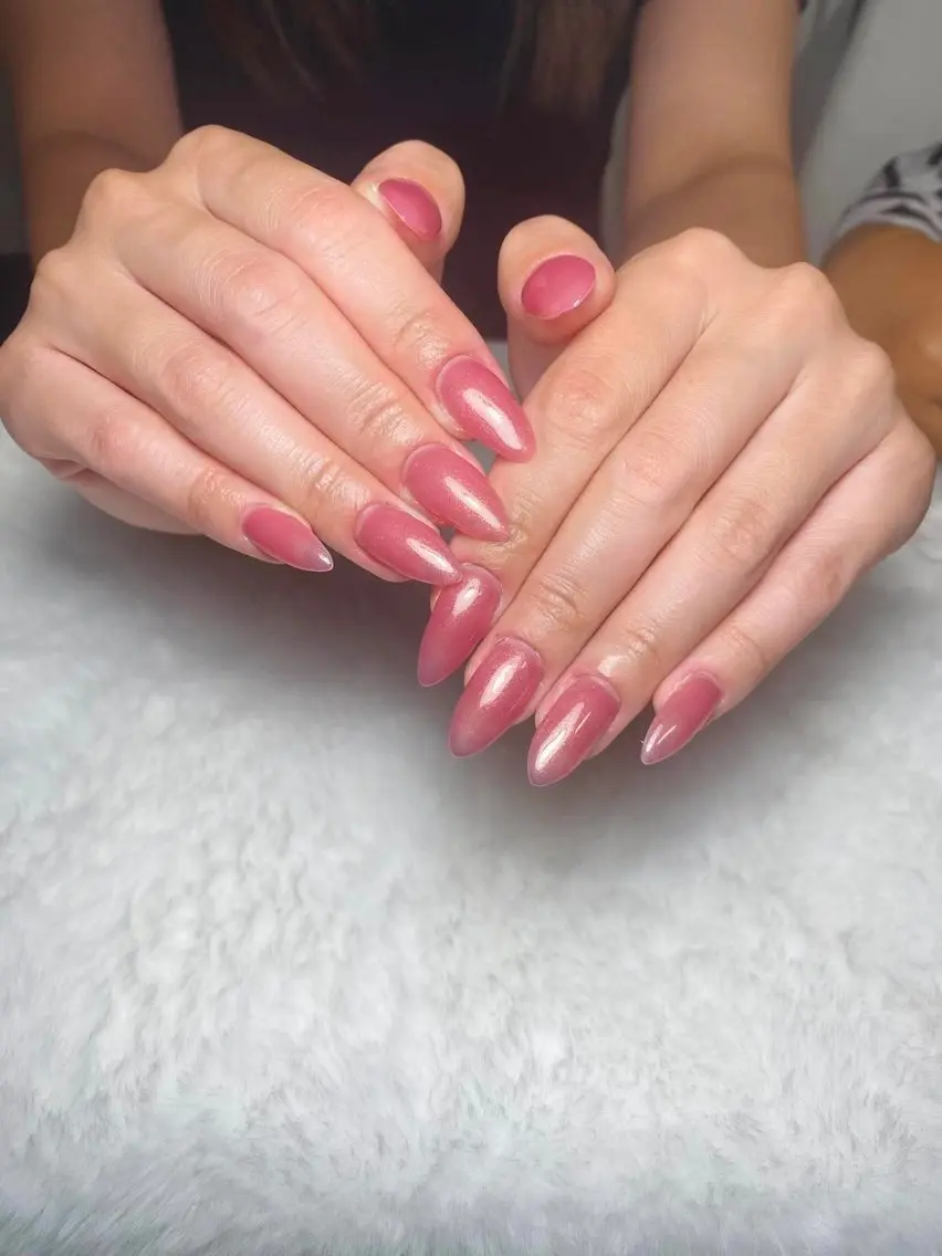 ネイル ハンドネイル ユリ🎀長さだし/ パラジェル/持ち込みのネイルデザイン