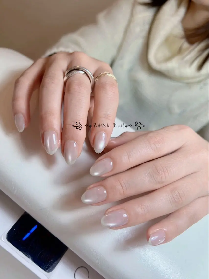 ネイル 韓国ネイル 冬ネイル ハンドネイル RAMU Nail 恵比寿店のネイルデザイン