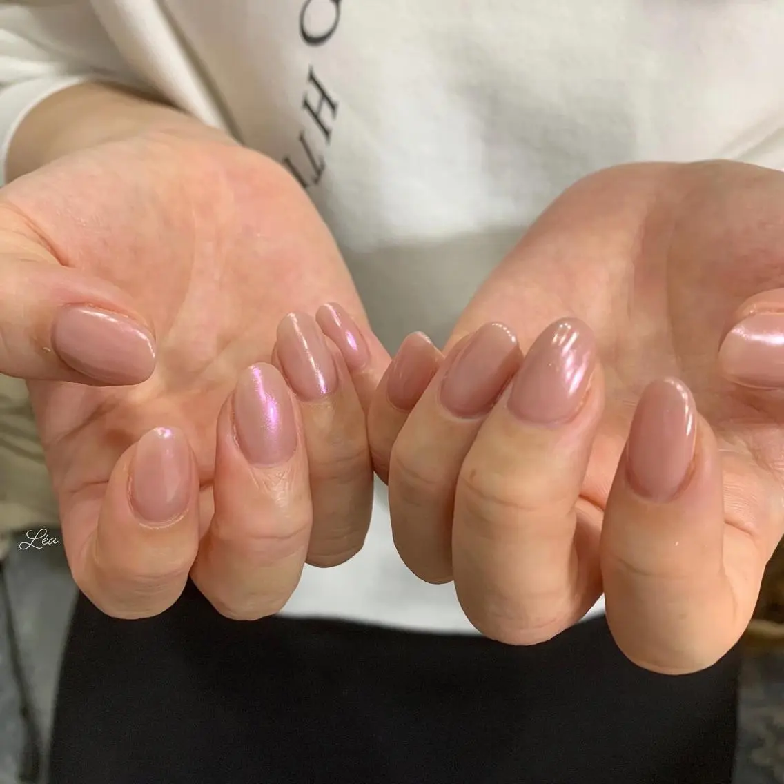 ネイル ジェルネイル ミラーネイル パラジェル ソフトジェル Léa nailのネイルデザイン
