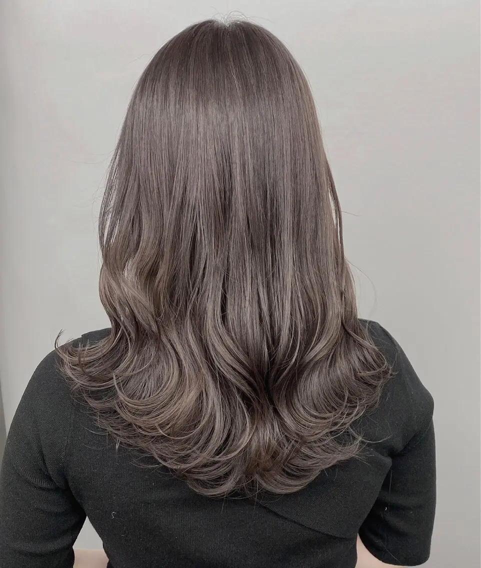ロング カラー パーマ ヘアアレンジ カット ヘアカラー トリートメント ♡透け感カラー 大賀哲平♡のヘアスタイル