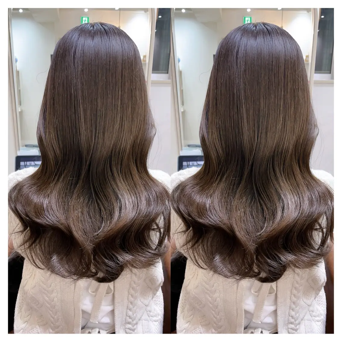 セミロング カラー カット ヘアカラー トリートメント 村山 茉衣のヘアスタイル