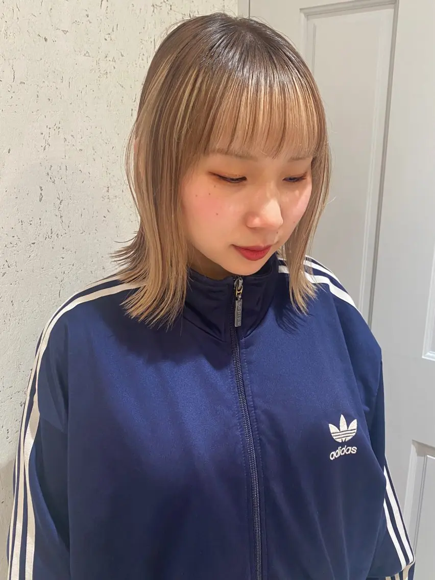 ミディアム カラー カット ヘアカラー トリートメント mai / linoah˚✧のヘアスタイル