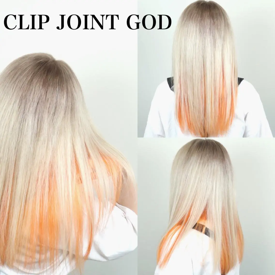 ロング カラー アッシュ ハイトーンカラー オレンジ ヘアカラー トリートメント ヘアセット 秋葉 洸平のヘアスタイル