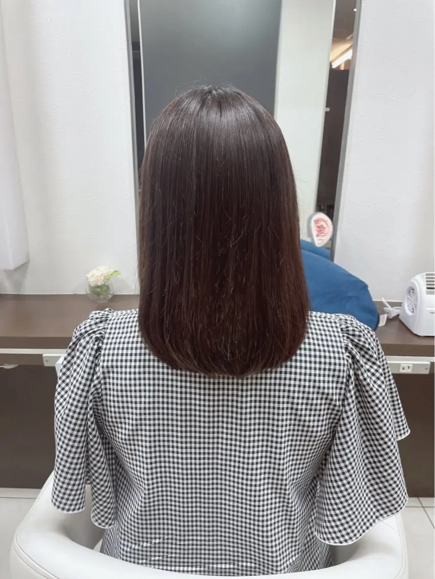 ミディアム アベ ミオのヘアスタイル