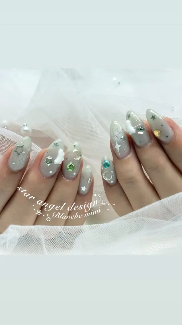 ネイル ハンドネイル Blanche mimi.u_aのネイルデザイン