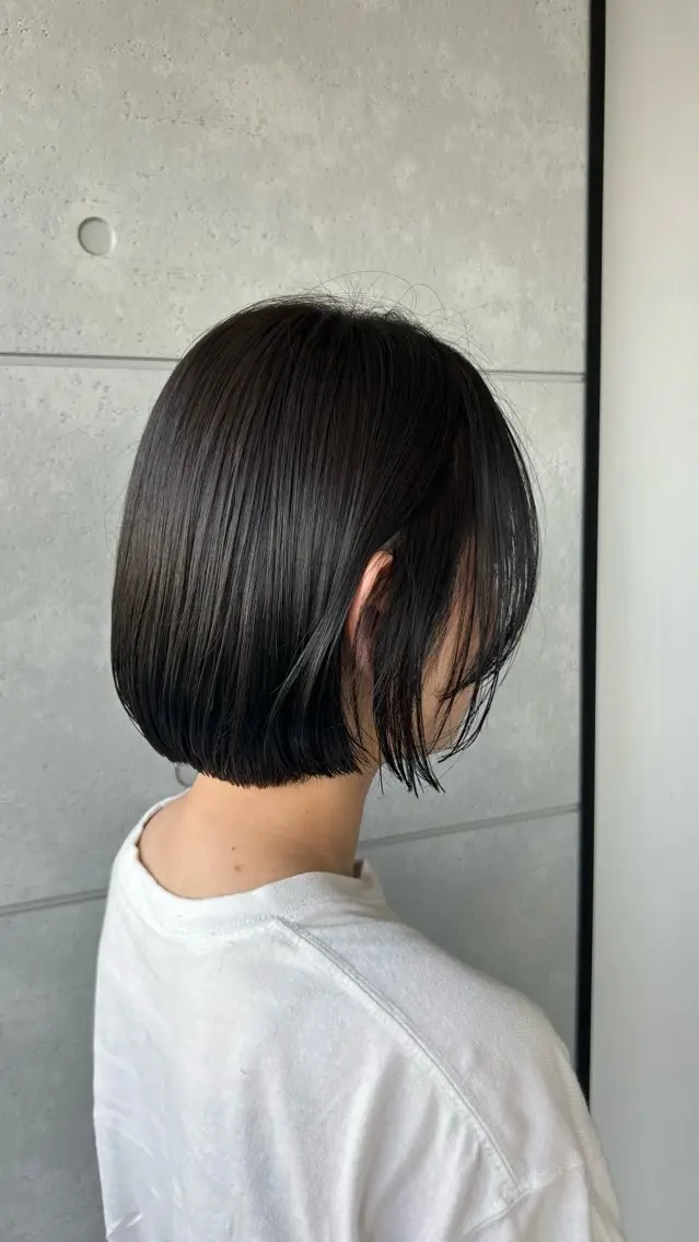 ショート ボブ レイヤーカット カット ヘアカラー トリートメント 盛本 彩乃のヘアスタイル
