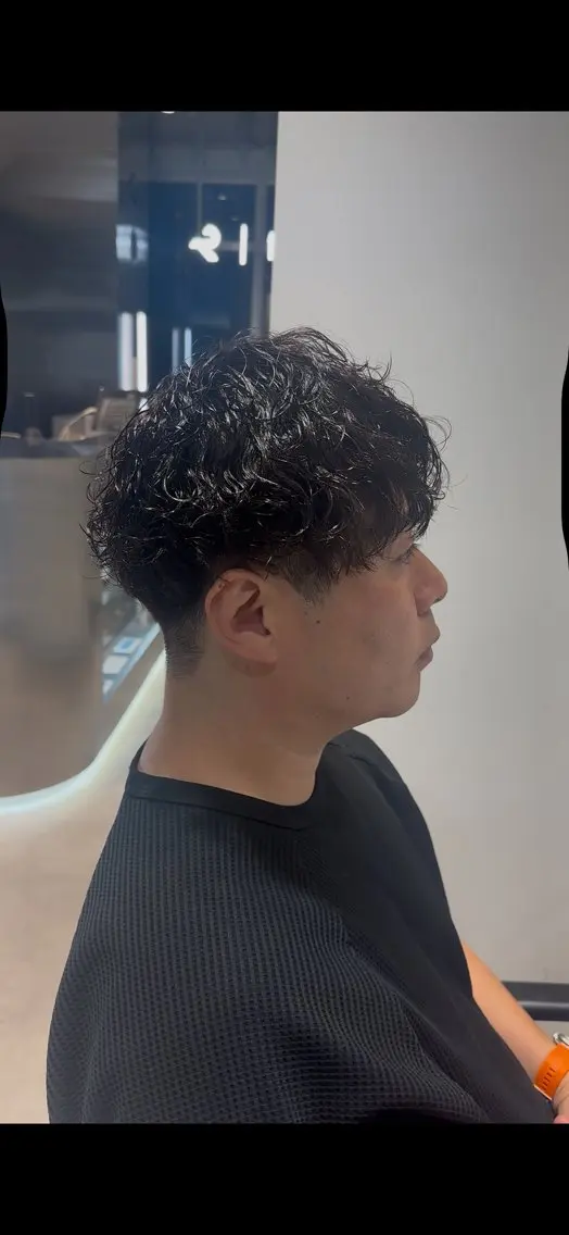 ショート パーマ メンズ メンズパーマ 波巻きパーマ 似合わせパーマ🔥 河浪 大智のヘアスタイル