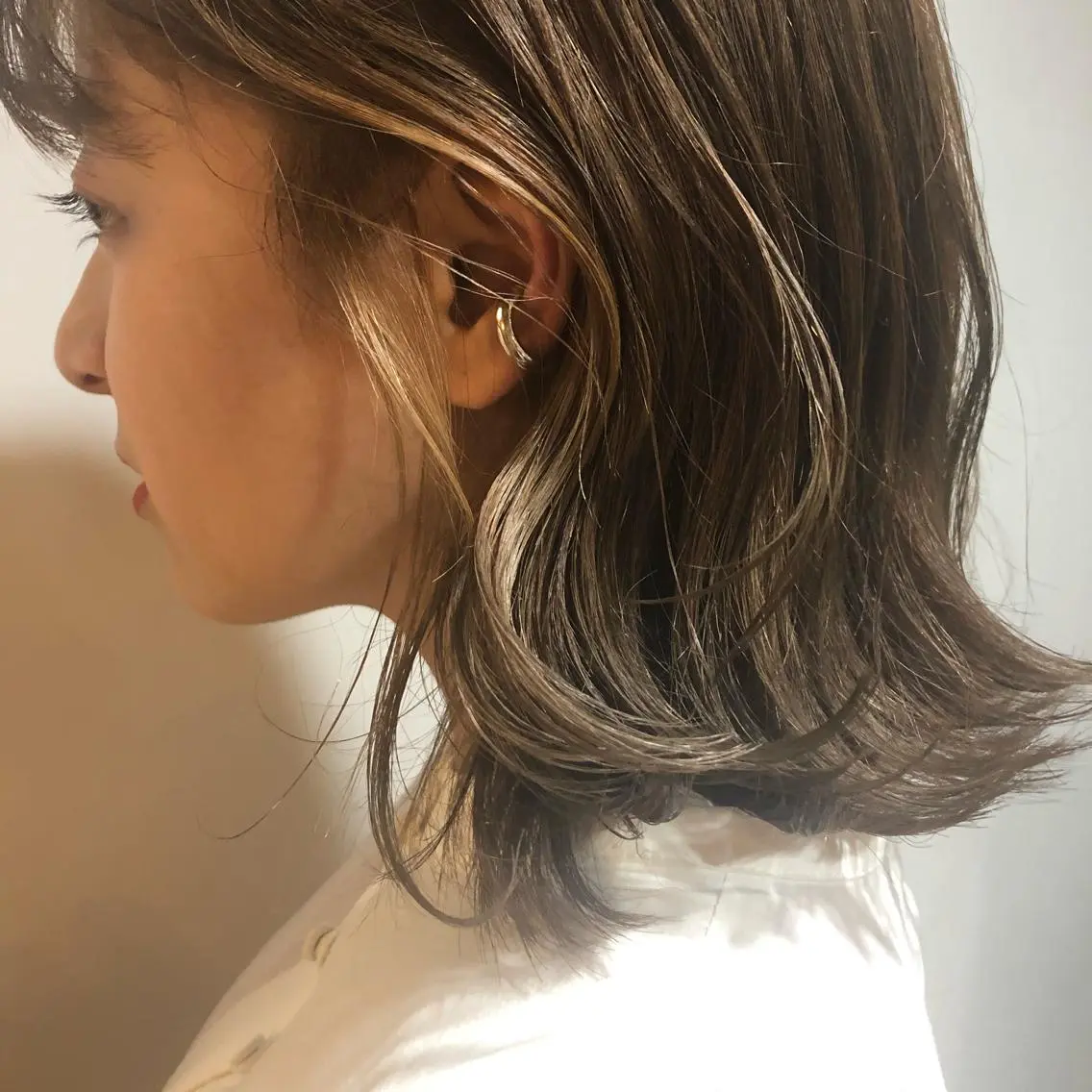 セミロング カラー ダブルカラー 髪質改善サロン 梅田/ヨナミネのヘアスタイル