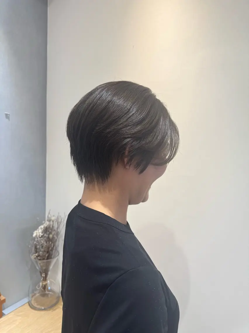 ショート 丸みショート ショートヘア カット ヘアカラー 景山 きずなのヘアスタイル