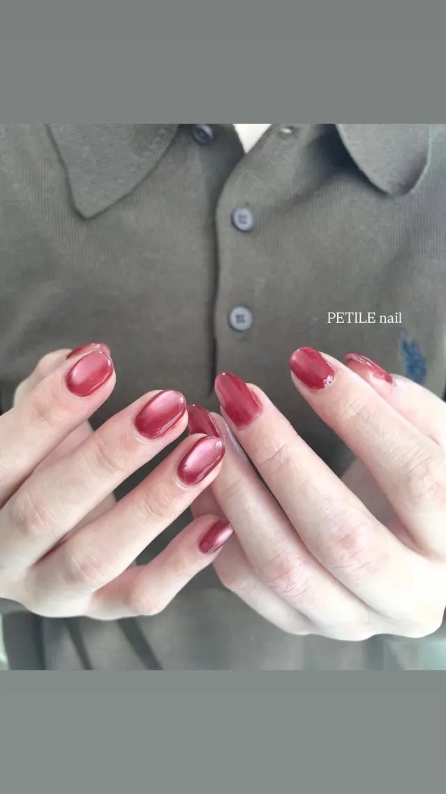 ネイル マグネットネイル ハンドネイル PETILE nailのネイルデザイン