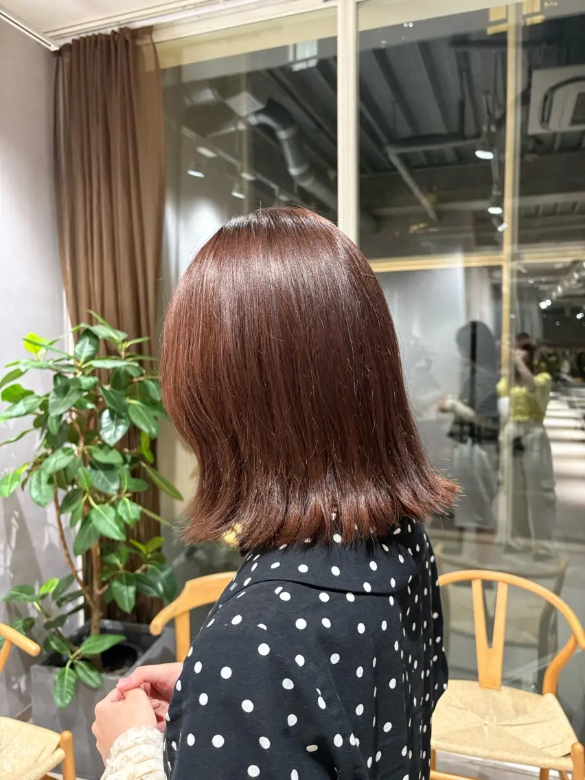 ミディアム カラー ヘアカラー ヘアアレンジ👒✨ 藤川　友希のヘアスタイル